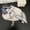 Confession Smooth Key Lanyard Cotton Filled Love Heart Keychain Soft Colour Bag Accessories Bag