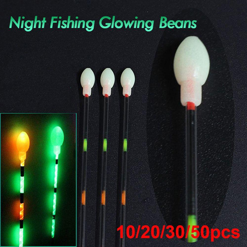 Material Bottom Beans Rubber Bean Luminous Night Fishing Glowing Beans Fishing Float Accessories