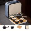 Portable Travel Ceramic Tea Set Xiao Kang Bubble For Restaurant