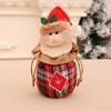 Christmas Decoration Supplies Linen Bag Cartoon Three-Dimensional With Bell Closing Gift Bag Candy Bag