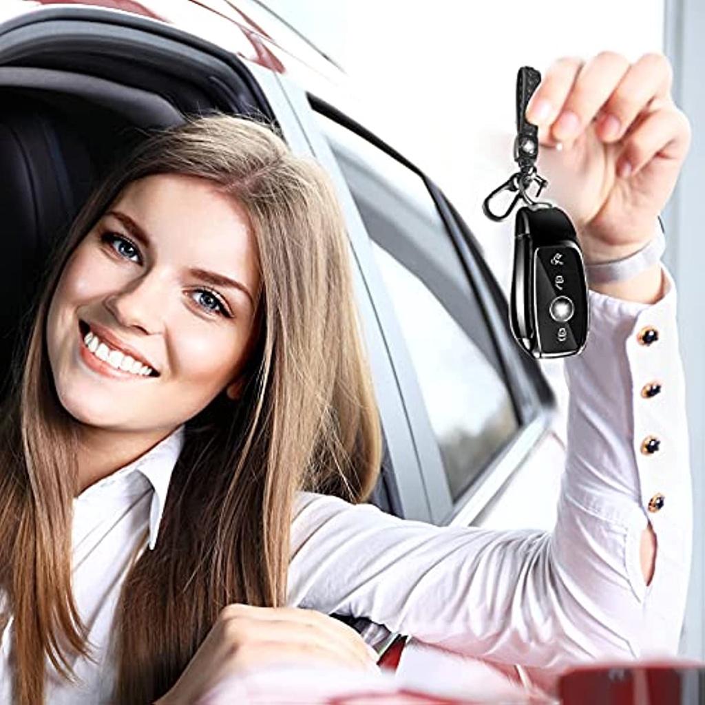 1 х чехол для ключей от машины, чехол для ключей, совместимый с чехлом для ключей Mercedes Benz, чехол для ключей Mb, чехол из ТПУ для класса ABCES Cla Gla Gle Glc Glk Amg (черный)