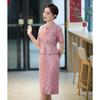 Elegant Mother-in-Law Cheongsam - 2025 Wedding Banquet Dress, Plus Size, High-End Style for Spring