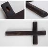 Религиозные принадлежности, христианский католический крест, подвеска на стену, черный деревянный ремесленный крест, украшение на стену