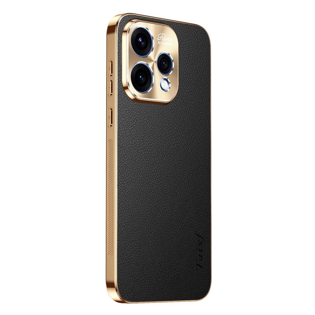 Чехол-книжка из ПУ кожи с текстурой личи для Oppo Reno 15F 15C, ударопрочный чехол с покрытием для Reno 15F 15 C, бампер