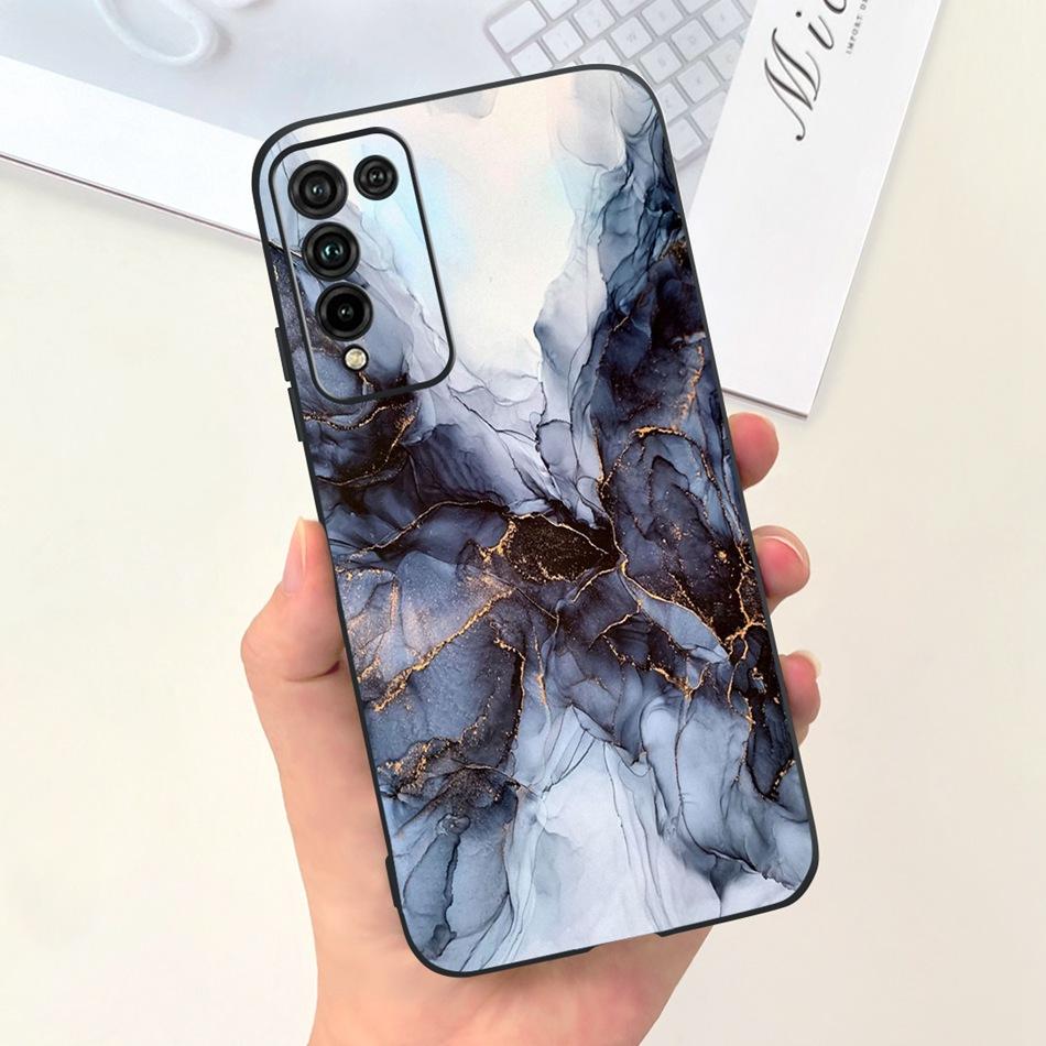 For Honor 10X Lite Phone Case Honor 10Xlite DNN-LX9 Fashion Moon Design Soft Silicon Shockproof Protective Cover Bumper