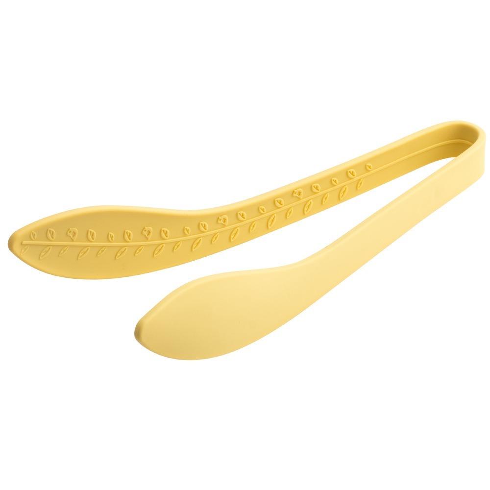 High-Temperature Resistant Silicone Food Tongs Non-Slip Non-Stick Barbecue Clips Leaf Shape Heat Resistant Kitchen Tongs Buffet