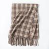 Vintage Maillard Scarf Women's High-end Sense Versatile, Warm and Thickened Atmosphere, Winter Couple Plaid Scarf