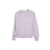 Embroidered Logo Crew Neck Sweatshirt Women Tops Purple 535327-17