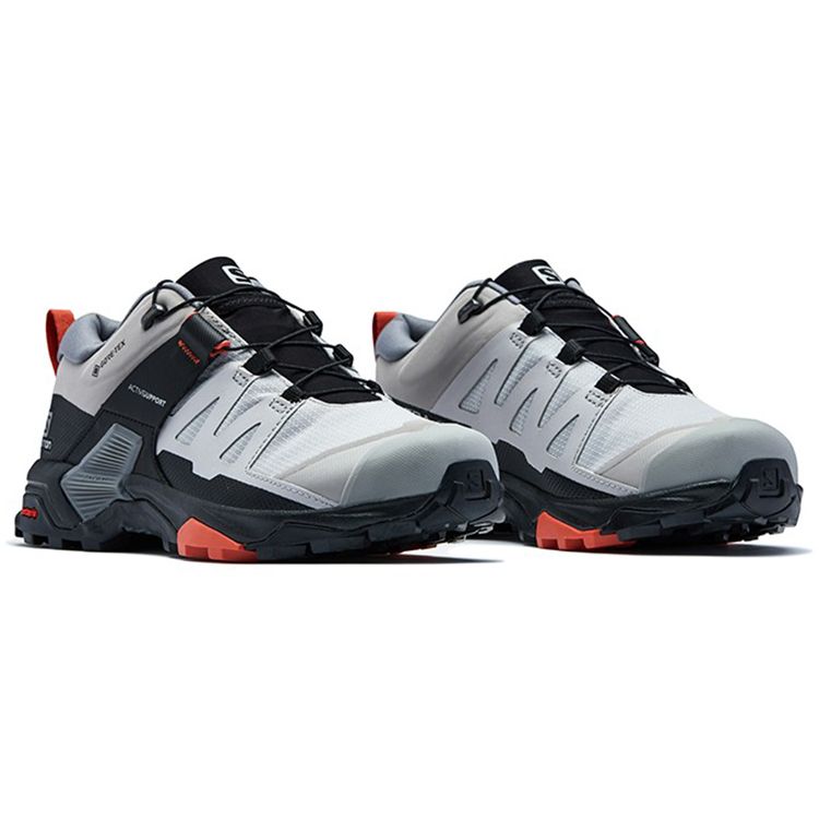 SALOMON X Ultra 4 Удобные Амортизирующие Прочные Дышащие Низкие Функциональные Ботинки для Активного Отдыха Женская Обувь Сплав-Серый 416231