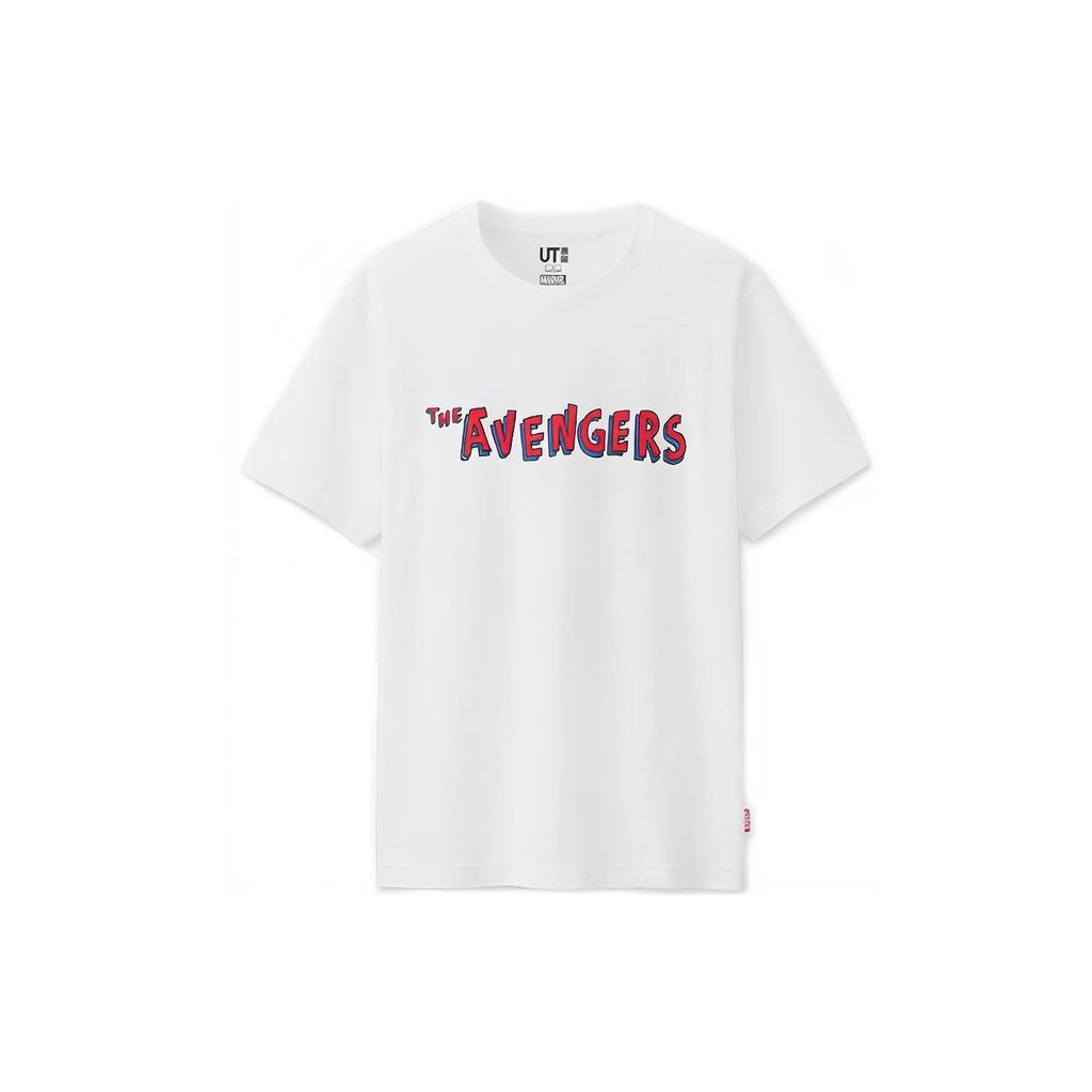 Uniqlo X Джейсон Полан Футболка с принтом букв Унисекс Топы Белый 418307-00