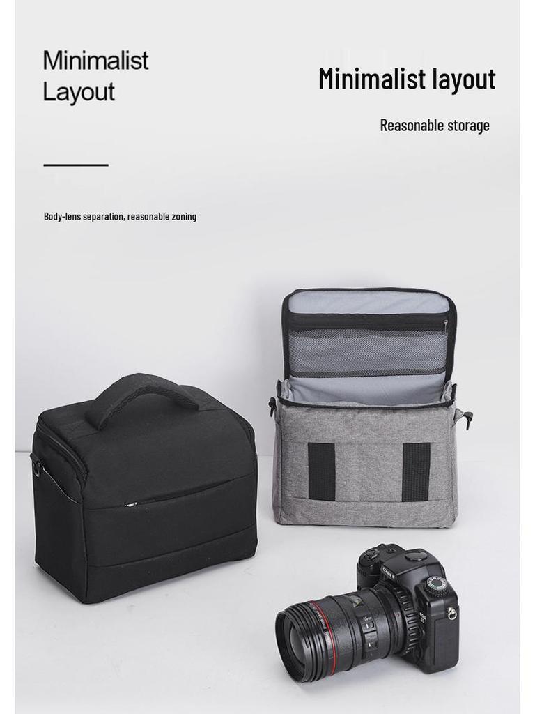 Профессиональная сумка для зеркальной камеры для Canon, Nikon, Sony - Унисекс, одноплечевая для зеркальных и беззеркальных камер