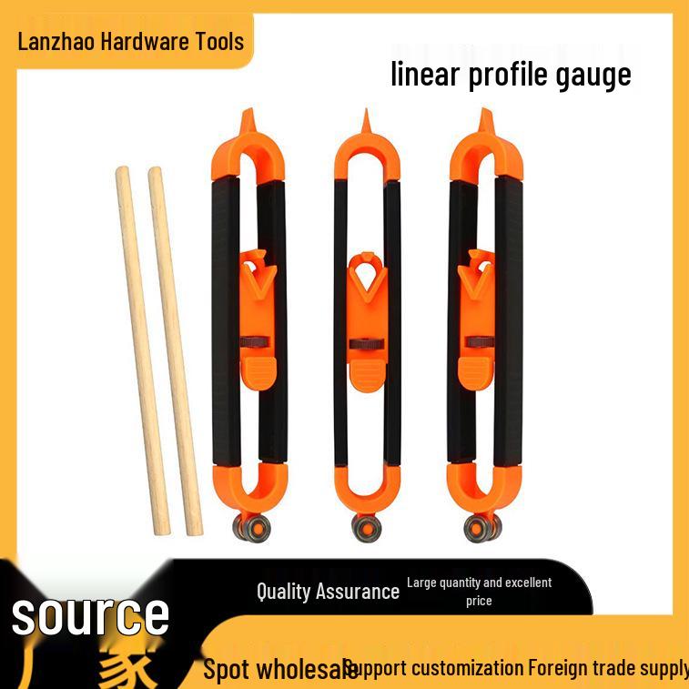 Эллиптический контурный шаблон и профильный шаблон для столярных измерений