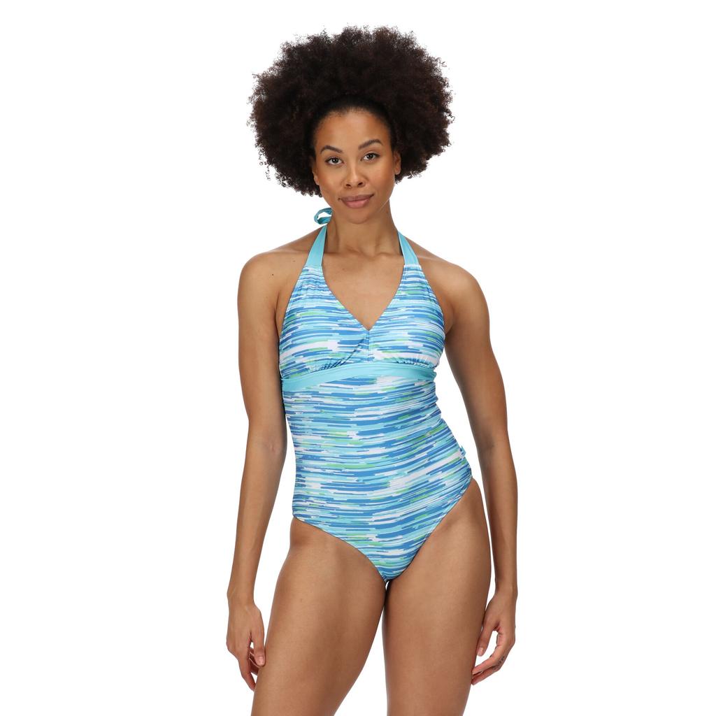 Regatta Womens/Ladies Flavia Brush Stroke One Piece Swimsuit