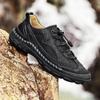 38-46 Мужская обувь в стиле ретро для отдыха Повседневная обувь Большие размеры Кожаные резиновые подошвы Ручной работы Мужские кожаные ботинки для автомобиля