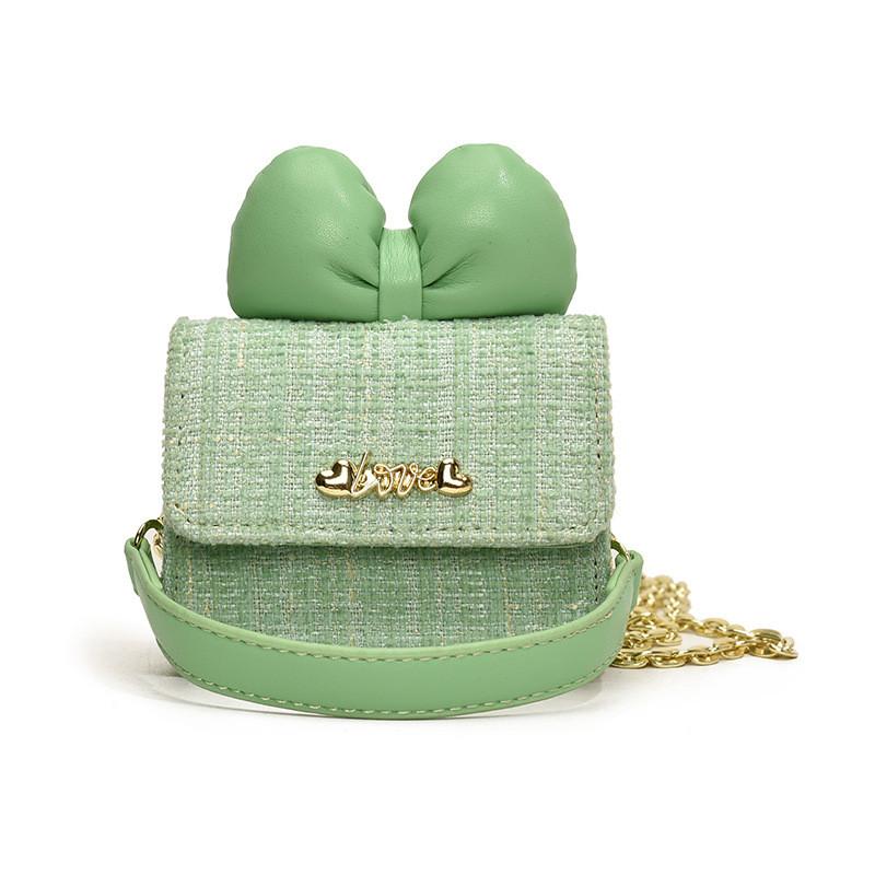 Сладкое Сердце Бант Детская Сумка Современный Шик Дизайн Цепочки Дышащая ПУ Сумка Через Плечо Для Мальчиков И Девочек