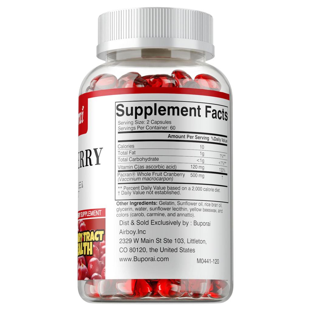 Buporai - Cranberry Capsules - Urinary Tract Health