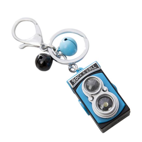 Брелок Легкий Портативный Светодиодный Звуковой Световой Дизайн Ретро Форма Камеры Брелок Сумка Рюкзак Брелок Подвеска Аксессуар