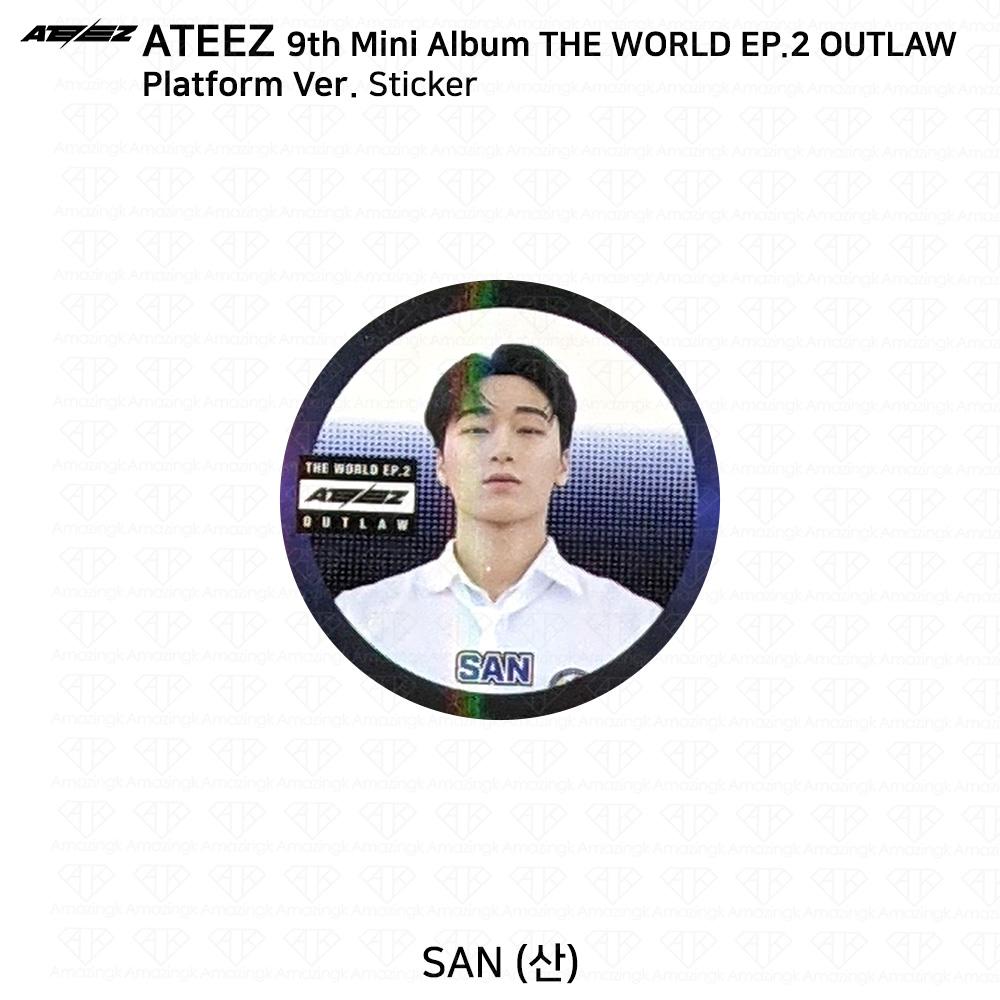 ATEEZ 9-й мини-альбом THE WORLD EP.2 OUTLAW Platform Ver QR Фотокарточка Изображение карты
