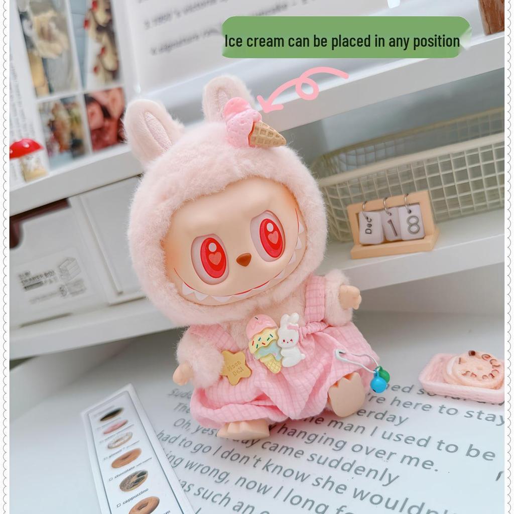 17см Виниловый брелок-кукла Лабубу: Коллекция одежды-сюрпризов первого и второго поколения