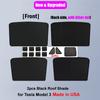 Upgrade Sun Shades for Tesla Model 3 Y 2023 Glass Roof Sunshade Front Rear Sunroof Windshield Skylight Blind Protect Shading Net