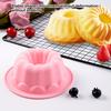Рифленая круглая силиконовая форма для выпечки, антипригарная мини-форма, термостойкая, тыквенная, десертная, кексы, домашняя свадьба
