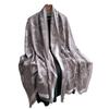Girly Style Contrasting Colors Spring And Summer Double-Sided Tencel Cotton Scarf Winter High-End Warm Shawl Thin