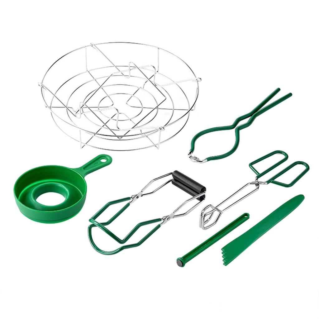 7 шт. профессиональный набор для консервирования, воронка для консервирования, подъемник для банок, гаечный ключ, кухонные щипцы, крышка для пузырьков