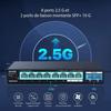 Switch ethernet 2,5g - tenda - tem2010x - 8 ports rj45 - 2 ports sfp+ 10g - vlan, agrégation statique