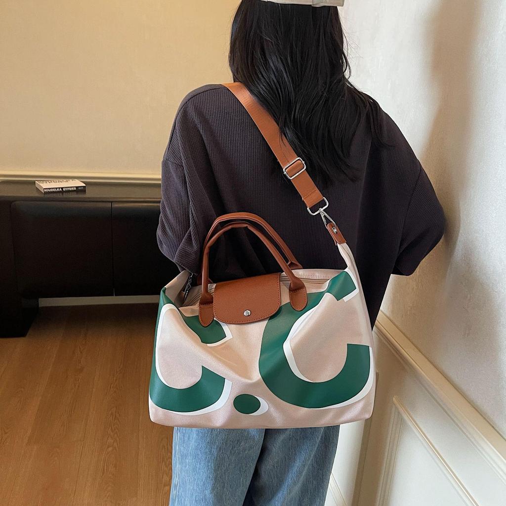 Женская легкая водонепроницаемая дорожная сумка-даффл большой вместимости для деловых и коротких поездок