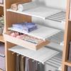 Полка для хранения Выдвижная стойка Кронштейн для хранения без гвоздей Для стен Шкафы Книжные полки Гардероб Слой Разделитель Стеллаж для хранения Полка