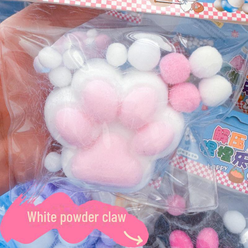 Медленный отскок плюшевой кошачьей лапы декомпрессионная игрушка симуляция