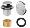 Copper Nut American Bathtub Drain Deodorant Bathtub Drain Pipe Bathtub Plug Silver