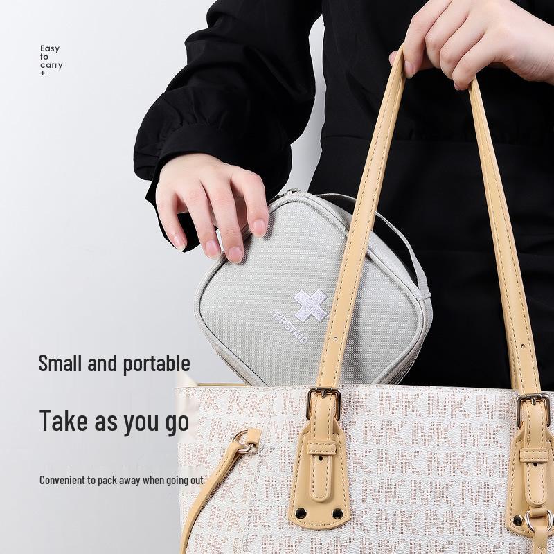 Portable Emergency Medical Kit: Compact Storage Bag for Home, Travel, and Business Trips.
