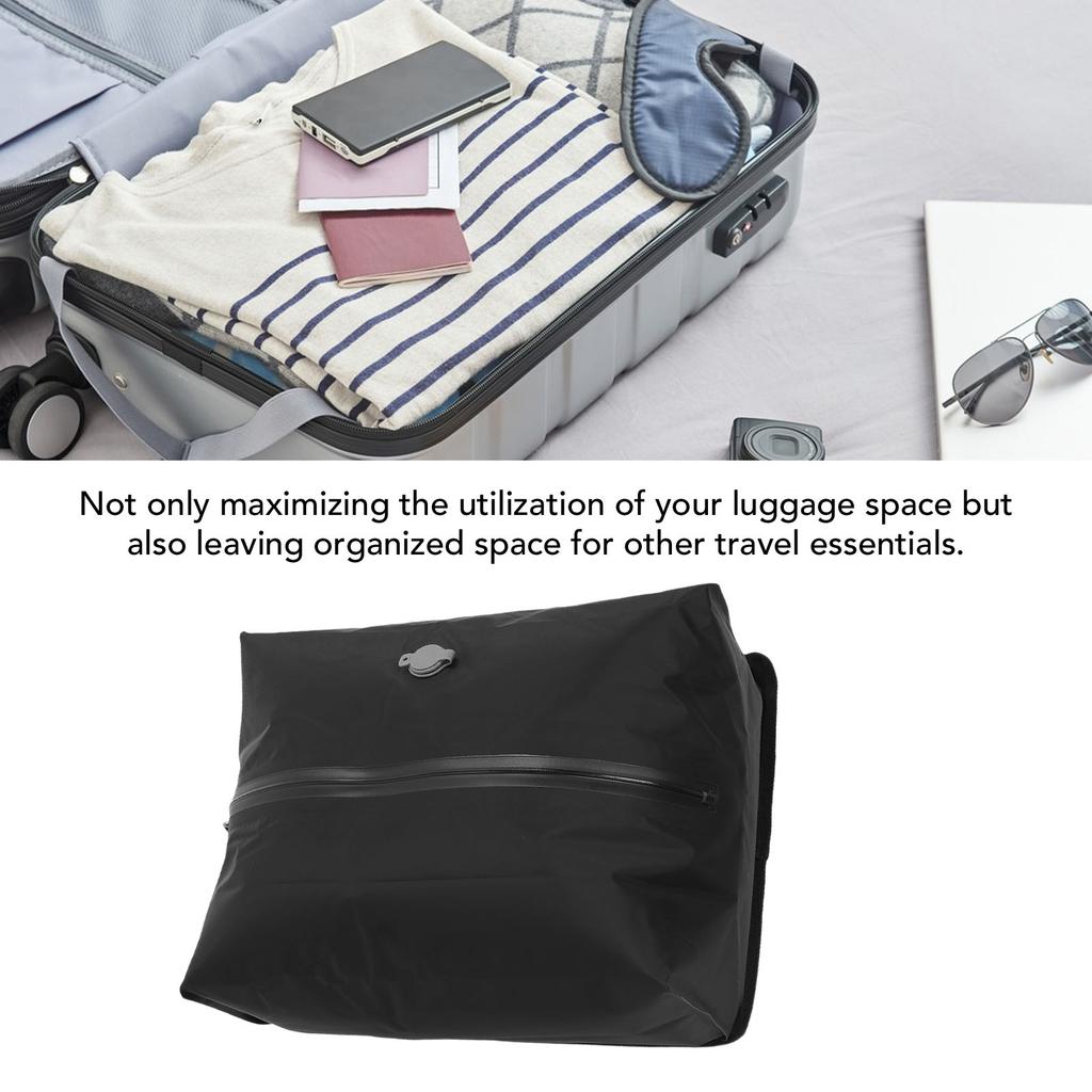 Дорожный вакуумный пакет для экономии места 16 л, многоразовый брызгозащищенный вакуумный компрессионный пакет из ТПУ для чемодана, рюкзака, вакуумный компрессионный пакет