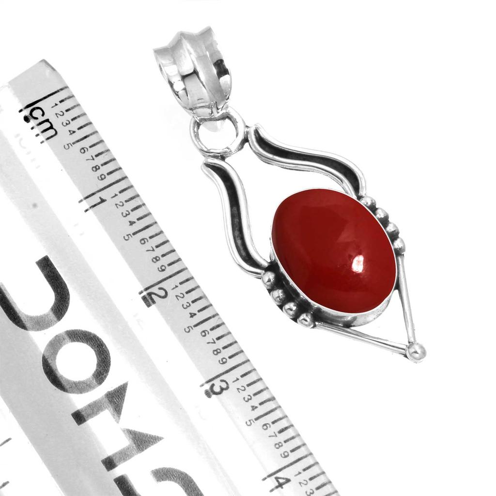 Подвеска из стерлингового серебра 925 пробы Женская Драгоценный камень Ручная работа Ювелирные изделия Подарок на День матери Малахит Лунный камень Розовый кварц Красный камень Дымчатый топаз Тигровый глаз Мода