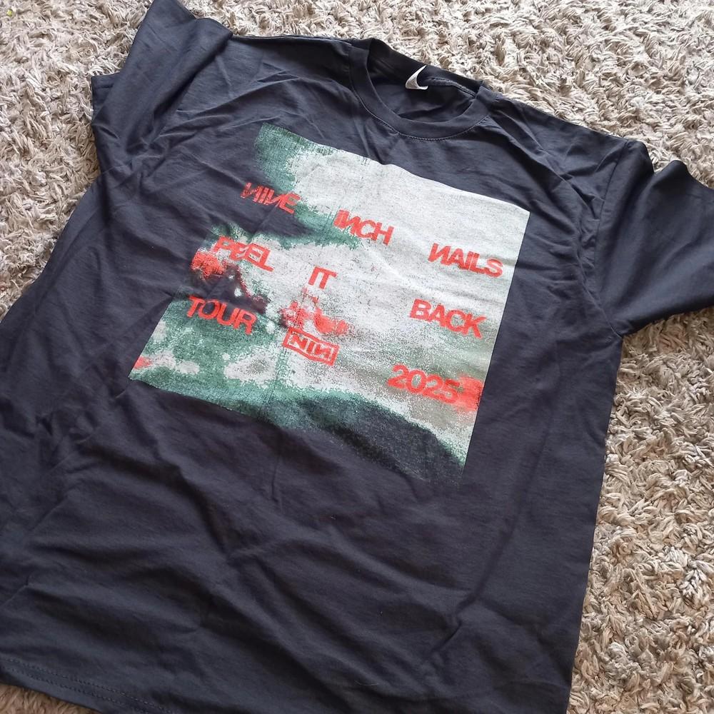 Nine Inch Nails Peel It Back Тур 2025 Футболка Полный Размер S-5XL TT558 Унисекс Футболка