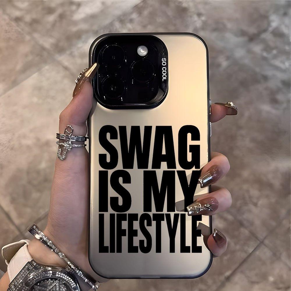 Letter printed pattern phone case suitable for iPhone 17 16 15 14 13 12 11 Pro/Max/Plus anti drop and shockproof back cover