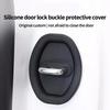 4Pcs Car Door Mute Damping Cushion Silicone Door Lock Buckle Car Door Anti-Collision Protective Cover