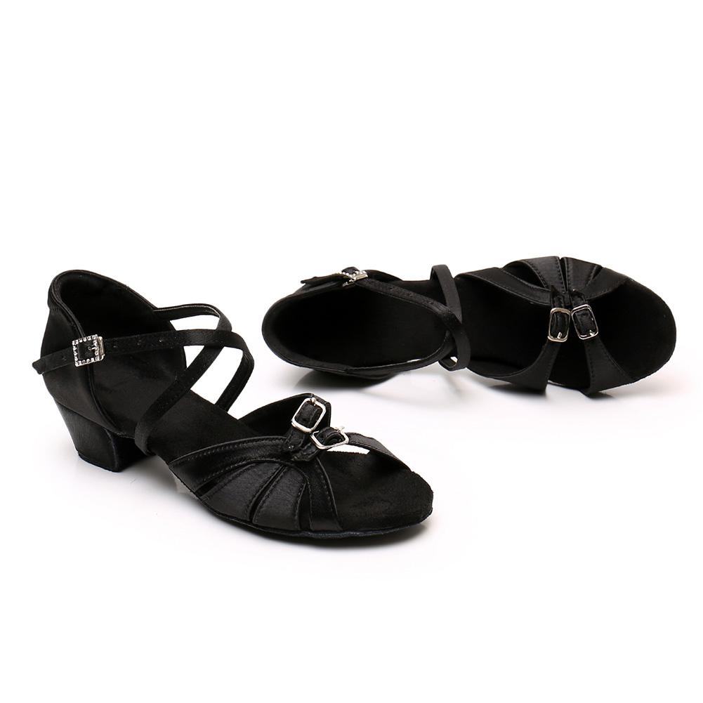30-41Size Latin Dance Shoes Girls Child Women Salsa Tango Ballroom Dance Shoes Soft Bottom Heeled 3.5CM