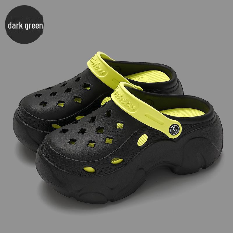 Summer Beach Shoes: Thick-Soled Hole Shoes for Women & Men, Perfect for Indoor and Outdoor Wear