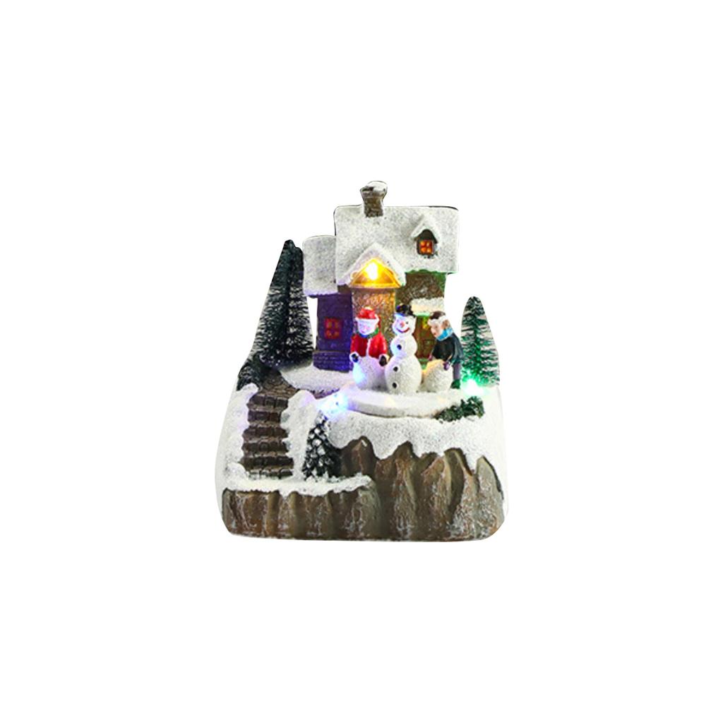 Glowing Gingerbread House With Lights - Animated Christmas Decoration For Indoor Festive Display