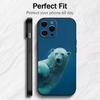 Polar Bear Master of the Arctic  Phone Case For iPhone17,16,15,14,13,12 Plus,Max Soft Silicone Black Cover