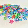 20Pcs Trendy Luminous Star Hairpin Colorful Mini Luminous Barrettes  Festival Occasion