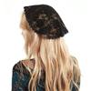 Lace Headscarf for Street Snap Wedding Floral Hair Scarf Decorative Headpiece Women Music Festival Photo Hair Ornament