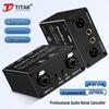 2-канальный XLR RCA аудио-фильтр шума - Профессиональный пассивный изолятор для прямых трансляций