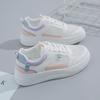 Женские повседневные кроссовки весна-лето 2025: Дышащая белая кожа, корейский стиль, универсальная модель F13