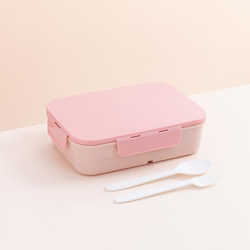 1pc 1200ml Flip-Top Lunch Box Portable Plastic Bento Box Portable Leakproof & Waterproof Design for Outdoor Use College Office