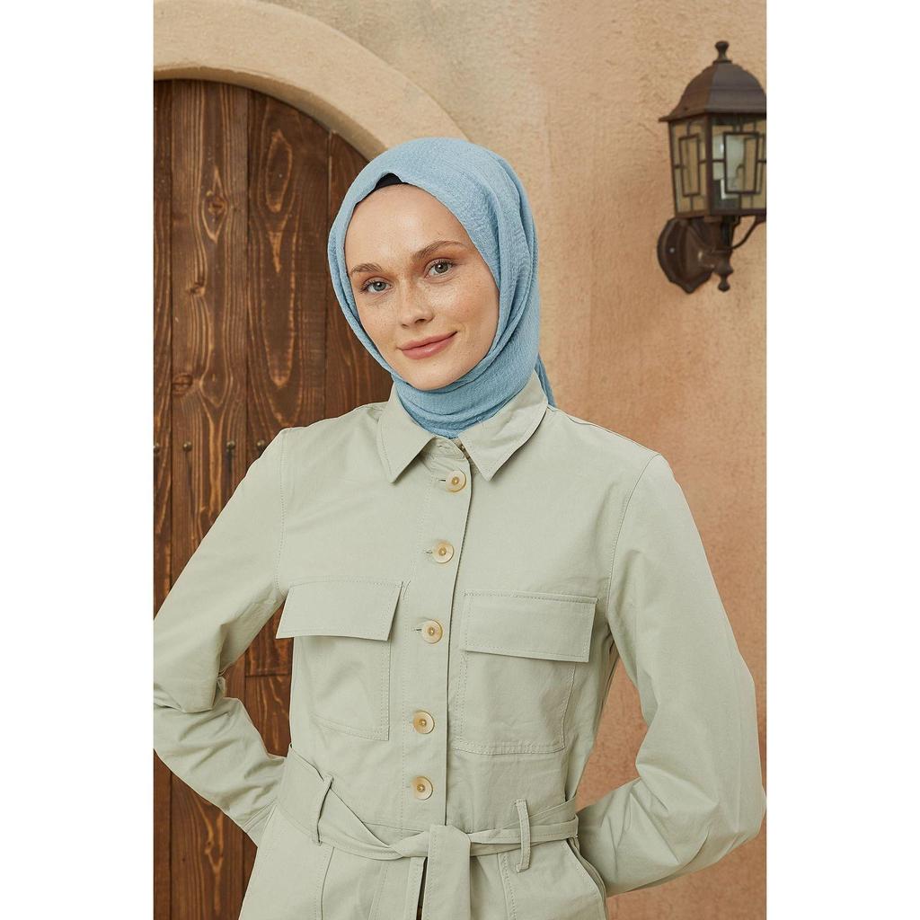 Crepe Hijab Ice Blue
