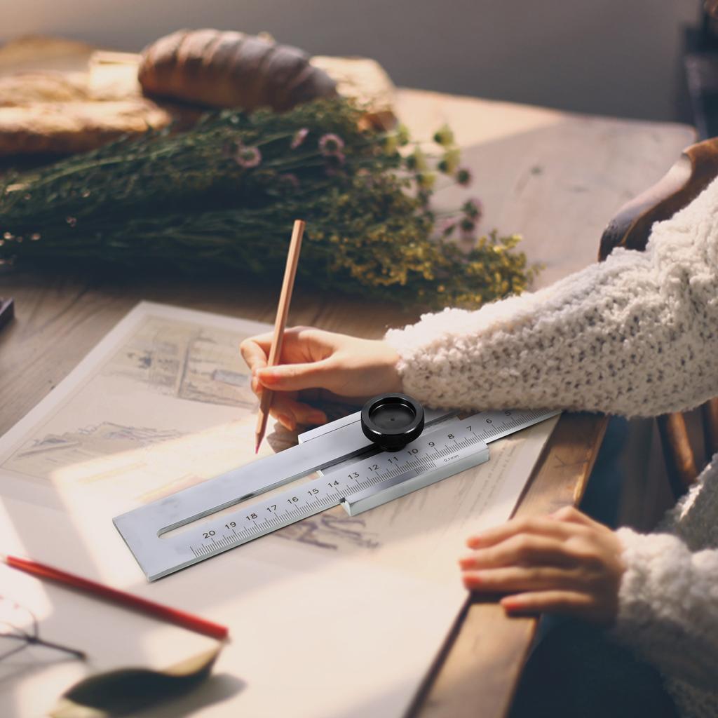 Углеродистая сталь 200 мм деревообрабатывающий измерительный винт режущий разметочный калибр скребок линейка для деревообрабатывающего инструмента DIY