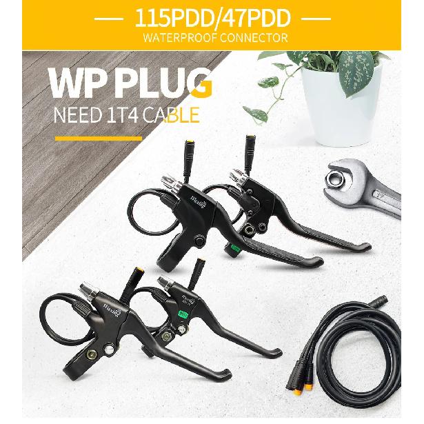WuXing 115PDD/47PDD Ebike Brake Lever Cut Off Power Electric Bicycle E-scooter Ebreak Waterproof SM Connector Plug